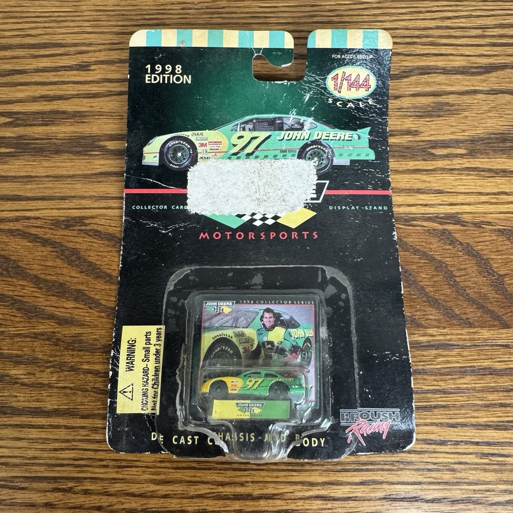 1998 Racing Champions NASCAR 1/144 Chad Little 97 John Deere Diecast Car New